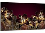 Piastra Di Copertura Del Piano Cottura 80X52Cm 1 Pezzo In Ceramica, Marrone Orchidea