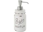 Dosasapone Liquido Da Appoggio In Ceramica Bianca Decorata | Cindy