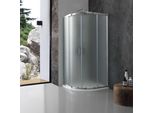Box Doccia Semicircolare Giada 90X90 Cm Cristallo Opaco 6 Mm