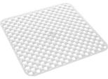 Tappeto Quadrato Antiscivolo Doccia Geo 53X53 Cm Bianco