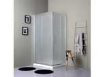 Box Doccia 80X120 Vetro Satinato Con Ante Scorrevoli | Giada