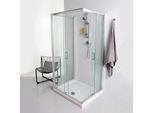 Box Doccia 3 Lati 80X80X80 2 Lati Scorrevoli E Uno Fisso Vetro 6Mm