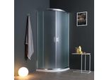 Cabina Doccia Semicircolare 90X90Cm Ante Vetro Satinato 6 Mm | Giada