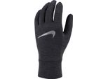 Nike - Guanti Da Uomo, Pile, Corsa CS573 (S - M) (Nero/Argento Screziato)