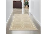 Tappeto Orientale Con Ornamenti Sottili | Interno Ed Esterno | Beige Dimensioni - 80 X 150 Cm
