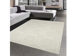Tappeto Orientale Con Splendidi Ornamenti | Per Interni Ed Esterni | In Formato Crema - 120 X 170 Cm