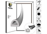 Guarnizione Per Finestra Guarnizione Per Porta Guarnizione In Gomma Autoadesiva Epdm 80M Profilo A D 9×7,5Mm Grigio