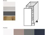 Mobile Base Bo-D1D/30/Cargo Con Cassetto In Metallo Da 30 Cm Colore Selezionabile