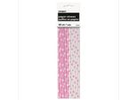 Unique Party Dot Pattern Cannucce Usa E Getta 10-Pack SG18782 (Taglia Unica) (Rosa, Bianco)