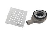 Polysan Flexia - Sifone Da Bagno Geberit, Diametro 90 Mm, DN40, Tappo In Acciaio Inox 17731