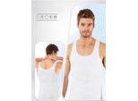 1X Maschio Atletico Corsetto Undershirt Ampio Sospeso Atletico Corsetto Pancia Bianco L