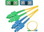 Extralink SC/UPC-SC/APC Patchcord Pvc, Monomodale, Duplex, G652D, 3 Mm, 1 M