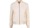 Urban Classics Donna Diamond Quilt Nylon Jacket Whitesand - Xs