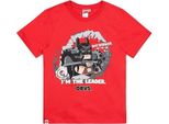 Lego Batman Movie - Maglietta Per Ragazzi NS5399 (128) (Rosso)