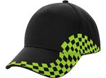 Beechfield - Cappellino Da Baseball "Grand Prix"" Per Uomo/Donna Unisex PC4881 (Taglia Unica) (Nero/Lime)"