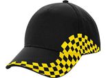 Beechfield - Cappellino Da Baseball "Grand Prix"" Per Uomo/Donna Unisex PC4881 (Taglia Unica) (Nero/Giallo)"