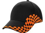 Beechfield - Cappello Da Baseball "Grand Prix"" Per Uomo/Donna Unisex PC4881 (Taglia Unica) (Nero/Arancione)"