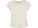 Urban Classics Girls Organic Extended Shoulder Tee In Bianco - 134/140
