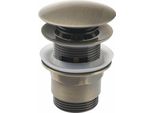 Raccordo Di Scarico 5/4", Click-Clack, Tappo Grande, H. 30-45 Mm, Bronzo Scuro"