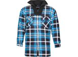 Ardon® Camicia Invernale In Flanella Jonah, Camicia Da Lavoro, Blu Tempo Libero, 100 % Cotone, Taglia L