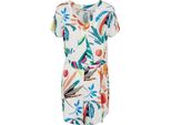 DáMský Overal Urban Classics Ladies Short Viscose Belt Jumpsuit Whitesandfruity - L