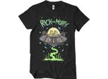 Maglietta Rick And Morty - Astronave (Nero) Xl