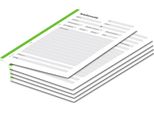 Pricaro Blocco Note Telefonico, A5 Perforato, Verde, 5 Pezzi