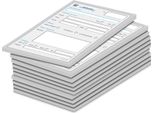Pricaro Blocco Note Telefonico, A6 Non Perforato, Design Pc, 10 Pezzi