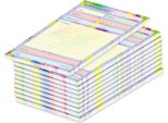 Pricaro Blocco Note Telefonico, A6, Splash, 10 Pezzi