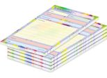 Pricaro Blocco Note Telefonico, A6, Splash, 5 Pezzi