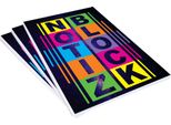 Blocco Note Pricaro "Space"", A5, A Scacchi, Rilegatura A Colla, 3 Pezzi"