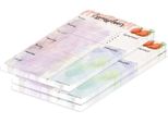 Pricaro Planner Pasti "Acquerello"", A4, 25 Fogli, 3 Pezzi"