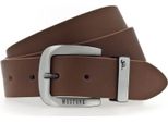 Mustang Pelle Cintura Leather Belt W110 Baileys Marrone Chiaro