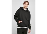 Felpa Con Cappuccio Urban Classics Snap Da Uomo, Nero - 5XL