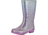 Stormwells - Stivali Di Gomma Da Bambina, Glitter DF2144 (33 Eu) (Lilla)