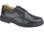 Roamers - Scarpe Da Uomo In Pelle DF2040 (43 Eu Extra Large) (Nero)