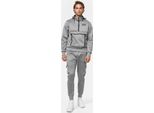 Tuta Da Uomo Con Cappuccio Slim Fit Moorpark Marl Grigio/Nero Xxl Benlee