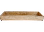 Vassoio Per Candele In Legno Di Mango - Circa 39 X 14 X 4 Cm (Piccolo)