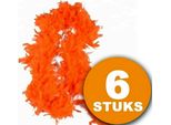 Abbigliamento Da Festa Arancione | 6 Pezzi Boa Arancione 180 Cm | Abbigliamento Da Festa Coppa Del Mondo 2022 | Pacchetto Decorazione Arancione Pacchetto Nazionale Olandese Arancione