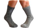 6 Paia Di Calze Di Lana Norvegesi - Nero - Taglia 39-42