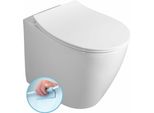 Vaso Wc Sentimenti, Senza Bordo, 36X52 Cm, Scarico Verticale/Orizzontale, Bianco