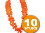 Abiti Da Festa Arancioni | 10 Pezzi Corona Arancione Hawaii De-Luxe | Accessori Da Festa Arancioni | Abiti Da Festa Coppa Del Mondo 2022 | Pacchetto Decorazione Arancione Pacchetto Nazionale Olandese Arancione