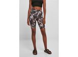 Urban Classics TB4791 | Pantaloncini Da Ciclismo Soft Aop Da Donna - Colore: Blacksoftflower - Taglia: Xs