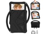 Custodia Per Bambini Per Ipad Air / Ipad 5A Generazione, Custodia Antiurto Leggera In Eva Con Supporto Pieghevole E Maniglia Nera