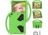Custodia Per Bambini Per Ipad 10.2 2021/2020/2019, Ipad 9°/8°/7° Generazione, Custodia Antiurto Leggera In Eva Con Supporto Pieghevole E Maniglia Verde