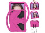 Custodia Per Bambini Per Ipad Air 2 / Ipad 6Th / Ipad Pro 9.7, Custodia Antiurto Leggera In Eva Con Supporto Pieghevole E Maniglia Rosa