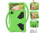 Custodia Per Bambini Per Ipad Air 5 2022/ Air 4 2020/ Pro 11 2021/2020/2018, Ipad 10.9" Air 5A/4A Generazione, Custodia Antiurto Leggera In Eva Con Supporto Pieghevole E Maniglia Verde"