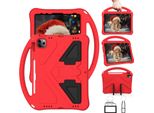 Cover Per Bambini Per Ipad Air 5 2022/ Air 4 2020/ Pro 11 2021/2020/2018, Ipad 10.9 Pollici Air 5A/4A Generazione, Eva Lightweight Shockproof Foldable Stand, Kids Grip Protective Cover Rosso