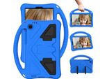 Custodia Per Bambini Per Samsung Galaxy Tab A7 Lite 8.7" 2021 SM-T220/T225/T227, Eva Leggero Antiurto Pieghevole Stand, Kids Grip Cover Protettiva Blu"