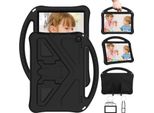 Custodia Per Bambini Per Amazon Fire Hd 10 / 10 Plus 10.1" 11Th Gen 2021, Custodia Antiurto Leggera In Eva Con Supporto Pieghevole E Impugnatura Nera"